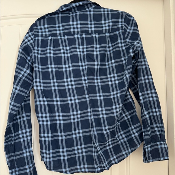 Frank & Eileen Button Down Shirt 100% Cotton Blue Plaid Soft Size S - Picture 6 of 12